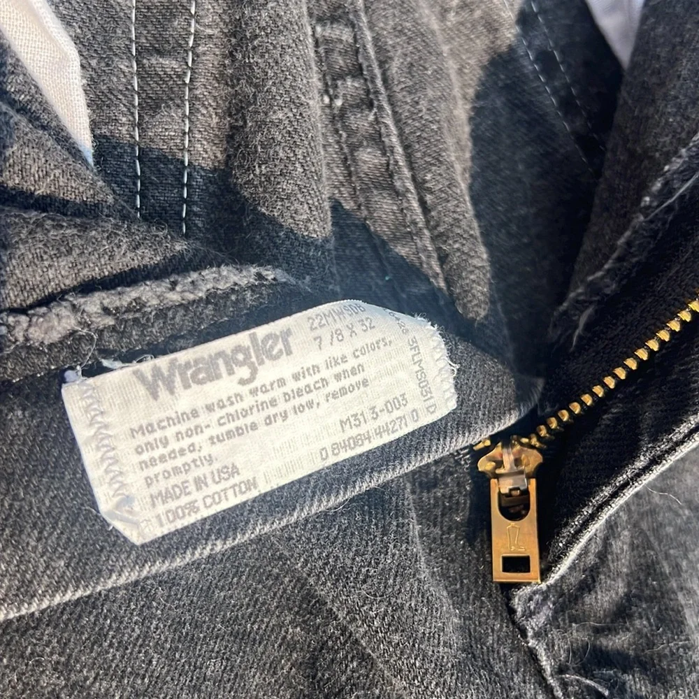 Vintage wrangler black jeans size 7/8 - Picture 3 of 9